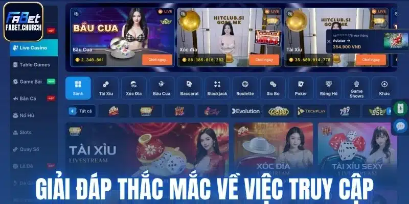 Giải đáp một số thắc mắc về việc truy cập
