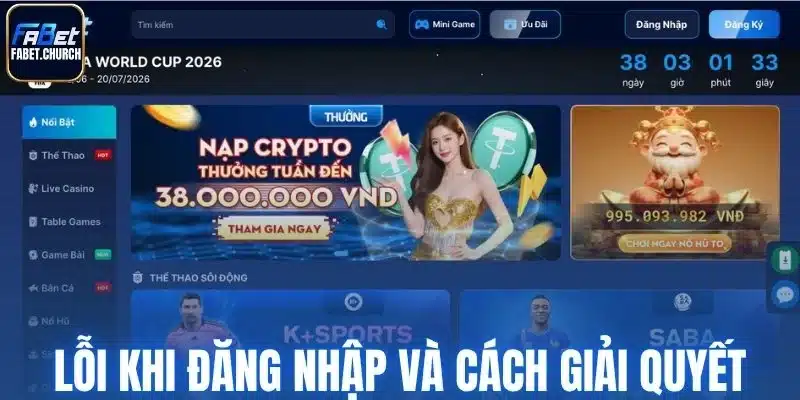 Lỗi phổ biến khi đăng nhập và cách giải quyết