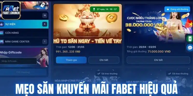 Mẹo săn khuyến mãi Fabet hiệu quả