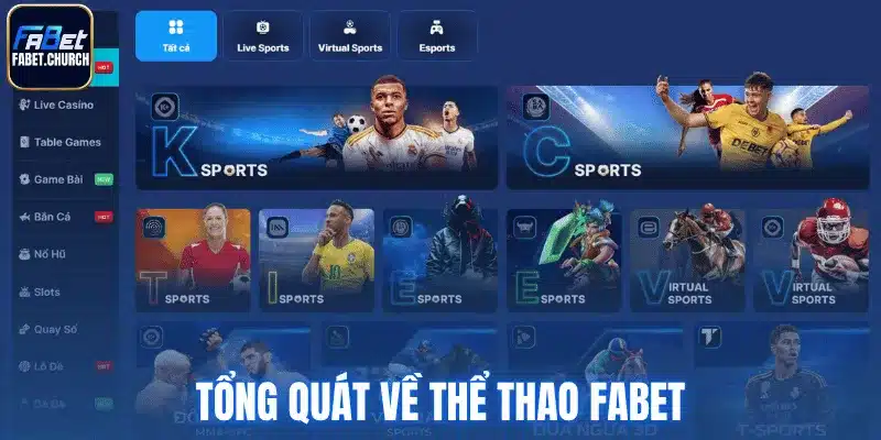 Tổng quát về sảnh thể thao Fabet
